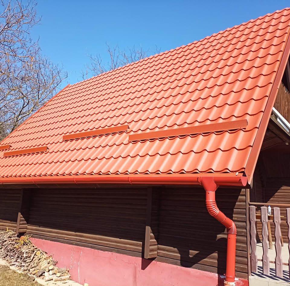 Acoperis Tigla Metalica Rosie